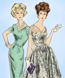 1960s Vintage Vogue Special Design Sewing Pattern 4130 Uncut Dress Size 34 Bust - Vintage4me2
