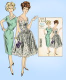1960s Vintage Vogue Special Design Sewing Pattern 4130 Uncut Dress Size 34 Bust - Vintage4me2