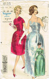 1960s Orig Vintage Vogue Special Design Pattern 4175 Misses Cocktail Dress 38 B