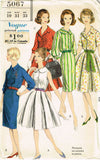 1960s Vintage Vogue Sewing Pattern 5067 Misses Rockabilly Dress Size 10 31 Bust -Vintage4me2