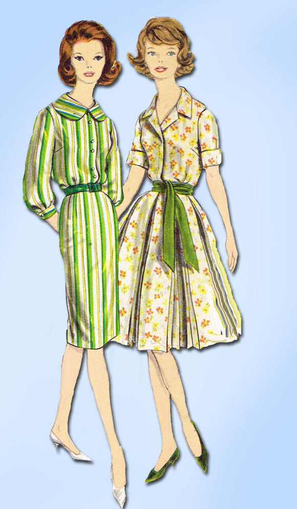1960s Vintage Vogue Sewing Pattern 5067 Misses Rockabilly Dress Size 10 31 Bust -Vintage4me2