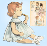1960s Vintage Vogue Sewing Pattern 5116 Sweet Toddler Girls Flared Dress Size 3 - Vintage4me2