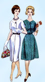 1960s Original Vintage Vogue Pattern 5128 Ladies Plus Size Day Dress Size 41 B