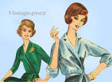 Vogue 5222: 1960s Uncut Misses Surplice Blouse Size 32 B Vintage Sewing Pattern