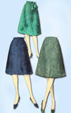 1960s Vintage Vogue Sewing Pattern 5321 Easy Misses Day Skirt Size 28 Waist