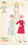 Vogue 5661: 1960s Simonetta Designer Girls Dress Size 7 Vintage Sewing Pattern - Vintage4me2