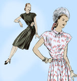 Vogue 5785: 1940s Lovely Misses Day Dress Size 30 Bust Vintage Sewing Pattern