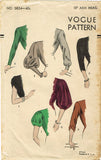 1930s Original Vintage Vogue Sewing Pattern 5824 Misses Set of Sleeves Sz 32 B