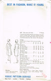 Vogue 6072: Uncut Misses Coat Dress Sz 36 B Original Vintage Sewing Pattern - Vintage4me2