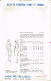 Vogue 6072: Uncut Misses Coat Dress Sz 36 B Original Vintage Sewing Pattern - Vintage4me2