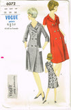 Vogue 6072: Uncut Misses Coat Dress Sz 36 B Original Vintage Sewing Pattern - Vintage4me2