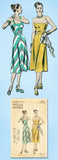 1940s Vintage Vogue Sewing Pattern 6078 Misses Strapless Sun Dress Size 12 30B