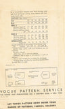 1940s Vintage Vogue Sewing Pattern 6280 Uncut Misses Boyfriend Blouse Sz 16 34B