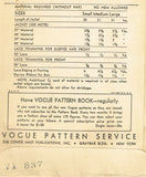 Vogue 6487: 1930s Uncut Misses Bedjacket Set Sz 36-38 B Vintage Sewing Pattern