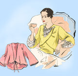 Vogue 6487: 1930s Uncut Misses Bedjacket Set Sz 36-38 B Vintage Sewing Pattern - Vintage4me2