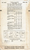 1950s Vintage Vogue Pattern 6612 Lovely Plus Size Misses Bedjacket Set 40 42 B