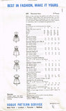 1960s Original Vintage Vogue Sewing Pattern 6801 Uncut Toddler Girls Dress Sz 4