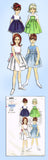 1960s Original Vintage Vogue Sewing Pattern 6801 Uncut Toddler Girls Dress Sz 4