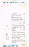 Vogue 7047: 1960s Uncut Misses Flared Cocktail Dress 36B Vintage Sewing Pattern