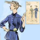 Vogue 7067: 1950s Misses Two Piece Dress Size 32 Bust Vintage Sewing Pattern