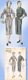 1950s Vintage Vogue Sewing Pattern 7215 Easy Uncut Misses Chemise Dress Size 12