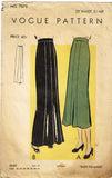 1930s Original Vintage Vogue Pattern 7272 Misses Day or Evening Skirt Sz 28 W