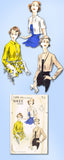 1950s Vintage Vogue Sewing Pattern 7390 Charming Misses Jacket Set Size 14 32B