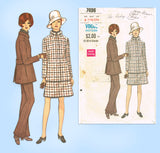 1960s Vintage Vogue Sewing Pattern 7496 Uncut Misses Pants Suiit Sz 31.5 Bust