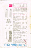 1960s Vintage Vogue Sewing Pattern 7496 Uncut Misses Pants Suiit Sz 31.5 Bust
