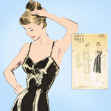 1950s Original Vintage Vogue Sewing Pattern 7498 Misses Slip and Panties Sz 34 B