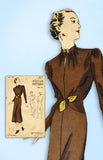 1930s Original Vintage Vogue Sewing Pattern 7540 Easy Misses Dress Size 32 Bust