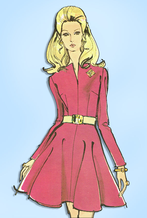 Vogue 7637: 1960s Very Easy Dress Sz 34 Bust Original Vintage Sewing Pattern - Vintage4me2