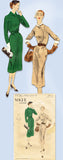 1950s Vintage Vogue Sewing Pattern 7736 Misses Slender Street Dress Size 12 30B