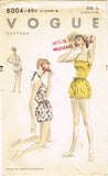 1950s Vintage Vogue Sewing Pattern 8004 Misses Bubble Bottom Bathing Suit Sz 34B