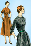 1950s Vintage Vogue Sewing Pattern 8153 Uncut Misses Street Dress Size 38 Bust