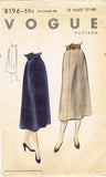 1950s Vintage Vogue Sewing Pattern 8196 Uncut Misses Day Skirt Size 28 Waist - Vintage4me2
