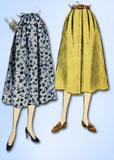 1950s Vintage Vogue Sewing Pattern 8209 Classic Misses Day Skirt Size 26 Waist - Vintage4me2