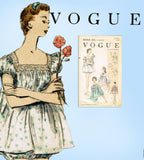 1950s Vintage Vogue Sewing Pattern 8446 Uncut Shortie Pajama Set & Bedjacket MED
