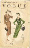 1950s Vintage Vogue Sewing Pattern 8450 Stylish Misses Coat Dress SIze 12 30 B