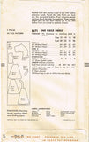 1950s Original Vintage Vogue Sewing Pattern 8671 Gorgeous Womens Dress Size 30 B