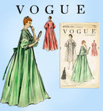 1950s Vintage Vogue Sewing Pattern 8724 Uncut Misses Dramatic Housecoat 38 40 B