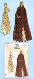 Vogue 8725: 1970s Misses Evening Dress & Cape Sz 10 Original Vintage Sewing Pattern - Vintage4me2