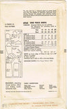 1950s Original Vintage Vogue Pattern 8765 Misses Wiggle Dress Gr8 Bodice Sz 36 B