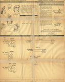 1940s Rare Original Vintage Vogue Pattern 8873 Misses Beret Hat or Turban 22" H