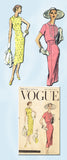1950s Vintage Vogue Sewing Pattern 8847 Misses Wiggle Dress & Jacket Size 16