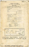 1940s Rare Original Vintage Vogue Pattern 8873 Misses Beret Hat or Turban 22" H