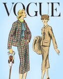 1950s Vintage Vogue Sewing Pattern 8973 Misses Suit w Boxy Jacket Size 34 Bust