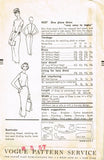 1950s Vintage Vogue Sewing Pattern 9027 Misses Wiggle Dress Size 14 34 Bust