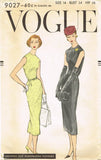 1950s Vintage Vogue Sewing Pattern 9027 Misses Wiggle Dress Size 14 34 Bust
