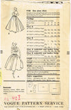 1950s Vintage Original Vogue Pattern 9180 Misses Cocktail Halter Dress 31 Bust